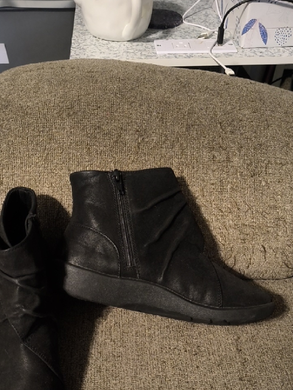 Cloudsteppers by Clarks Black Women's Ankle Boots - Picture 2 of 8